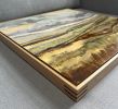 2025 Series 15 - abstracted landscape | Paintings by Caroline Adams. Item composed of maple wood