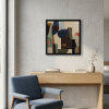 Enigme - composition geometrique | Decorative Objects by Sophie DUMONT.. Item composed of canvas in contemporary style