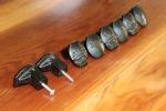Rustic Vintage Iron Railroad Spike Drawer Knob Wall Hook | Hardware by Element Hand Forged Hardware. Item made of steel works with rustic style