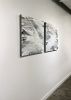 Grey Owl - Diptych | Oil And Acrylic Painting in Paintings by Teodora Guererra Fine Art