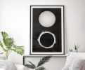 Large Celestial Eclipse Artwork, Solar Eclipse Art, Framed | Prints in Paintings by Capricorn Press. Item composed of paper in boho or minimalism style