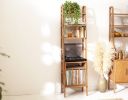Record player stand, Vinyl record storage, Handmade Bookcase | Book Case in Storage by Plywood Project. Item composed of oak wood compatible with minimalism and mid century modern style