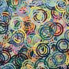 Hoopla 24"x 24" | Oil And Acrylic Painting in Paintings by Emeline Tate. Item made of canvas with synthetic