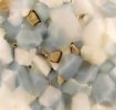 Pebbles Powder Sand Circle Knob | Hardware by Windborne Studios. Item made of stone with glass