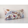 Fish Embroidery Suzani Cushion Cover, Decorative Long Uzbek | Pillows by Vintage Pillows Store