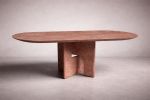 Pang Travertine Oval Dining Table | Tables by HamamDecor LLC
