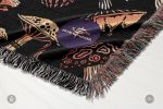 IVI - Mushroom Jacquard Woven Blanket - Four Color | Linens & Bedding by Sean Martorana. Item made of cotton