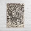 Canvas Print - The Scavenger - Figurative Monochrome Warrior | Work by Eman's Gallery