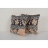 Set of Two Muted Ecru Carpet Rug Pillow | Pillows by Vintage Pillows Store. Item made of fiber