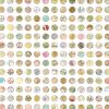 Two Hundred and Fifty Six London Map Dots Collage With Gold Leaf | Paintings by Amelia Coward