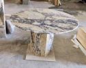 Calacatta Viola Marble Dining Table - Custom Order | Tables by AEGEAN MARBLE ARTISAN ATELIER