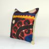 Colorful Embroidered Suzani Pillow, Turkish Kilim Pillow | Sham in Linens & Bedding by Vintage Pillows Store. Item composed of cotton & fiber