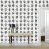 Trellis - The AEON Months - Greyscale - Wallpaper Print | Wall Treatments by Sean Martorana. Item composed of paper