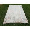 1970s Vintage Large Oushak Turkish Rug With Modern Design | Area Rug in Rugs by Vintage Pillows Store. Item made of cotton with fiber