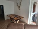 Custom Olive Epoxy Resin Table - Live Edge Dining Table | Tables by Tinella Collection. Item composed of wood & synthetic
