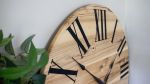 Large Hackberry Wall Clock | Decorative Objects by Hazel Oak Farms. Item composed of wood
