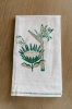 MENDED X DEMI: Tea Towel - South Africa, Evergreen & Gold | Linens & Bedding by Mended. Item made of cotton