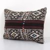 Ethnic Goat Hair Lumbar Kilim Pillow Cover from Anatolian, B | Cushion in Pillows by Vintage Pillows Store