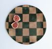 Green Check Serving Platter | Serveware by Rosie Gore. Item composed of ceramic