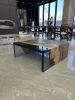 Waterfall Resin Table, Waterfall Coffee Table, Coffee Table | Tables by Tinella Collection. Item composed of wood and synthetic in contemporary or art deco style