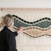 Handwoven Fiber Art - CLEO [Ready to Ship] | Wall Hangings by Rianne Aarts / Teddy and Wool Studio
