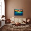 Sunset Love | Oil And Acrylic Painting in Paintings by Checa Art. Item composed of canvas
