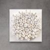 "Pure white #2" | Wall Sculpture in Wall Hangings by Art By Natasha Kanevski. Item made of canvas compatible with minimalism and contemporary style