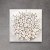 "Pure white #2" | Wall Sculpture in Wall Hangings by Natasha Kanevski. Item made of canvas compatible with minimalism and contemporary style
