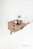 Solid Walnut Nightstand with Double Drawers | Storage by Manuel Barrera Habitables. Item made of oak wood