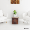 Haussmann® Mango Stacked Rings Table 20 D x 18 in High | Coffee Table in Tables by Haussmann®