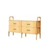 Scandinavian Chest of drawers / Wide Drawer Sideboard | Storage by Plywood Project. Item composed of birch wood in minimalism or mid century modern style