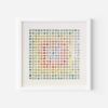 Three Hundred and Twenty Four Map Dots Rainbow Concentric Squares Collage | Paintings by Amelia Coward