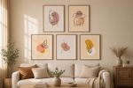 Line Art Wall Art Bundle, Minimalist Printable Abstract Posters, Neutral Boho Gallery Wall Set, Modern Digital Download Decor | Digital Art in Art & Wall Decor by Colorize Paper Studio