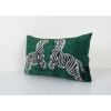 Velvet Ikat Zebra Cushion Cover, Silk Ikat Velvet Pillow Cas | Pillows by Vintage Pillows Store