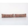 Oushak Rug Lumbar Pillow, Pair Brown Vintage Traditional Car | Cushion in Pillows by Vintage Pillows Store