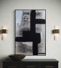Contradiction - Original mixed-media abstract | Mixed Media in Paintings by J. Kent Martin. Item composed of canvas compatible with mid century modern and contemporary style