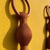 Handmade Decorative Tassel Wall Hanging Boho Home Decor Large Fiber Art Wooden Ring Minimalist Interior Accent | Macrame Wall Hanging in Wall Hangings by İnanç Yılmaz