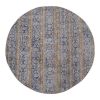 Vintage Organic Wool Round Turkish Oushak Rug 5'3" X5'3" | Area Rug in Rugs by Vintage Pillows Store. Item composed of cotton and fiber