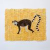 Mulberry Silk Ring-Tailed Lemur | Wall Sculpture in Wall Hangings by Tanana Madagascar. Item composed of fabric