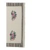 Vintage Floral Aubusson Unusual Kilim Rug - Embroided | Runner Rug in Rugs by Vintage Pillows Store. Item composed of fabric