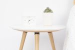 Round Marble Coffee Table | Bedside Table in Tables by Manuel Barrera Habitables. Item made of oak wood