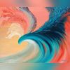 Rainbow Water Phoenix Giclee Paper Print | Prints by Monika Kupiec Abstract Art. Item composed of paper