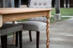 Hickory Farmhouse Dining Table | Tables by Hazel Oak Farms | Amana Colonies in Amana. Item composed of wood