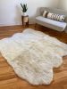 Extra Soft Shorn Ivory Sexto Sheepskin | Area Rug in Rugs by East Perry. Item composed of wool and fiber