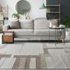 Handmade Geometric Wool Area Rug, Ivory Beige Abstract Carpet | Rugs by Swiflo