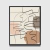 Midcentury Modern wall art in Muted colors, 1950s style Mid | Prints by Capricorn Press. Item composed of paper in boho or minimalism style