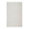 1970s Vintage White Siirt Kilim Blanket Rug 4'2" X 6'2" | Area Rug in Rugs by Vintage Pillows Store. Item composed of cotton and fiber