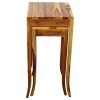 Haussmann® Teak Curved Table Set 1330-1634 Oak Oil | End Table in Tables by Haussmann®