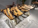 Olive Epoxy Resin Table, Custom Epoxy Table | Dining Table in Tables by Tinella Collection. Item composed of wood and metal in contemporary or modern style