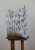 Grey Brush Strokes Decorative Pillow 18x18 | Pillows by Vantage Design